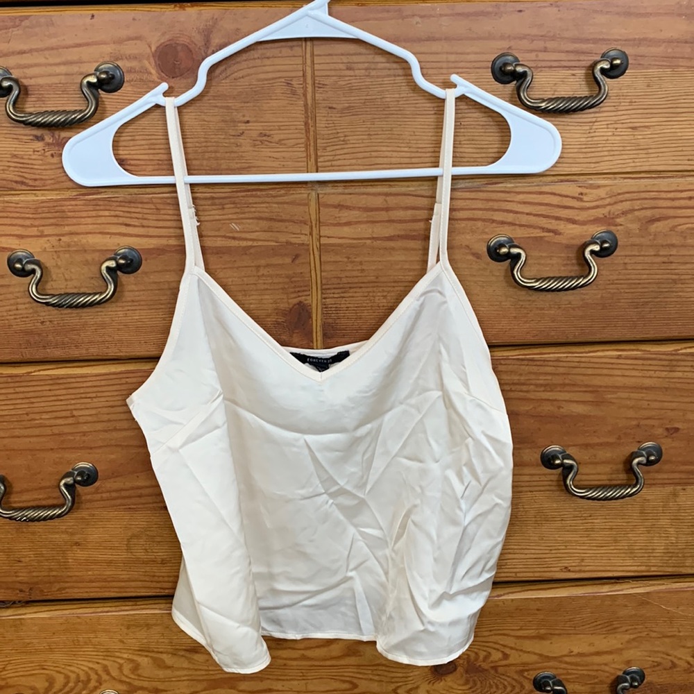 Satin tank top